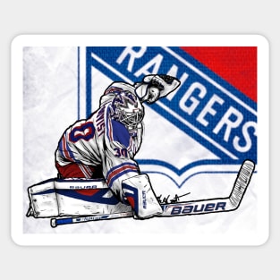 Lundqvist in white Sticker